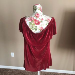 A.N.A Burgundy Top Size XL